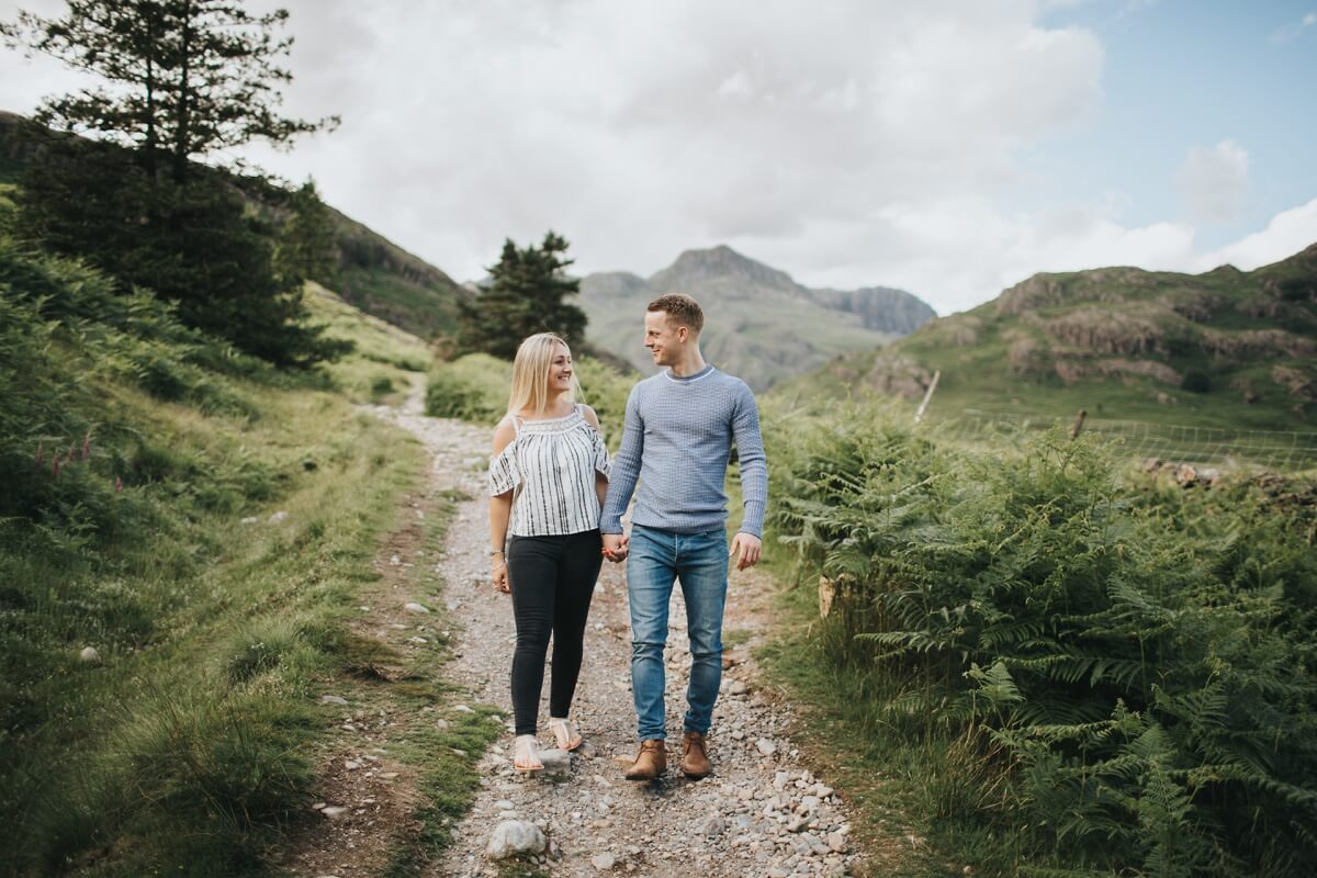 Scott and Jess lake district wedding photography engagement shoot windermere lincolnshire wedding photographer