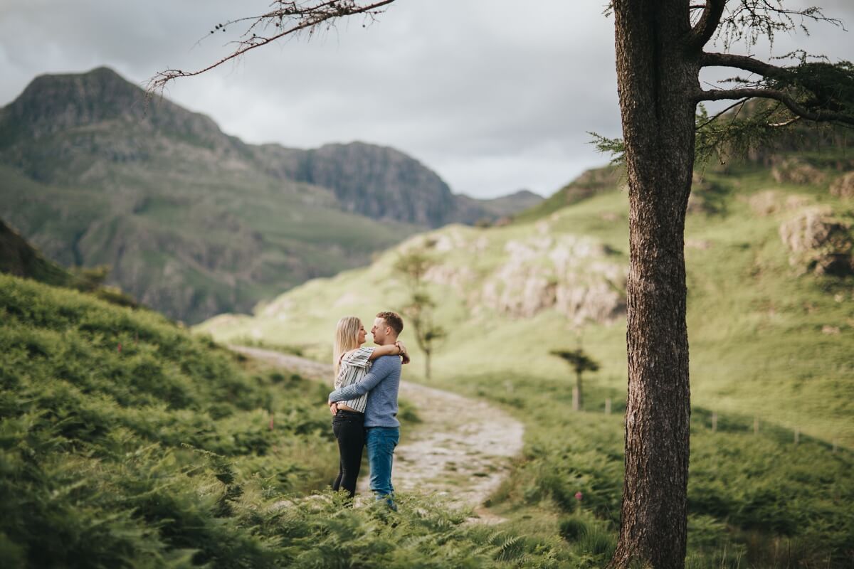 Scott and Jess lake district photographer engagement shoot windermere lincolnshire wedding photography