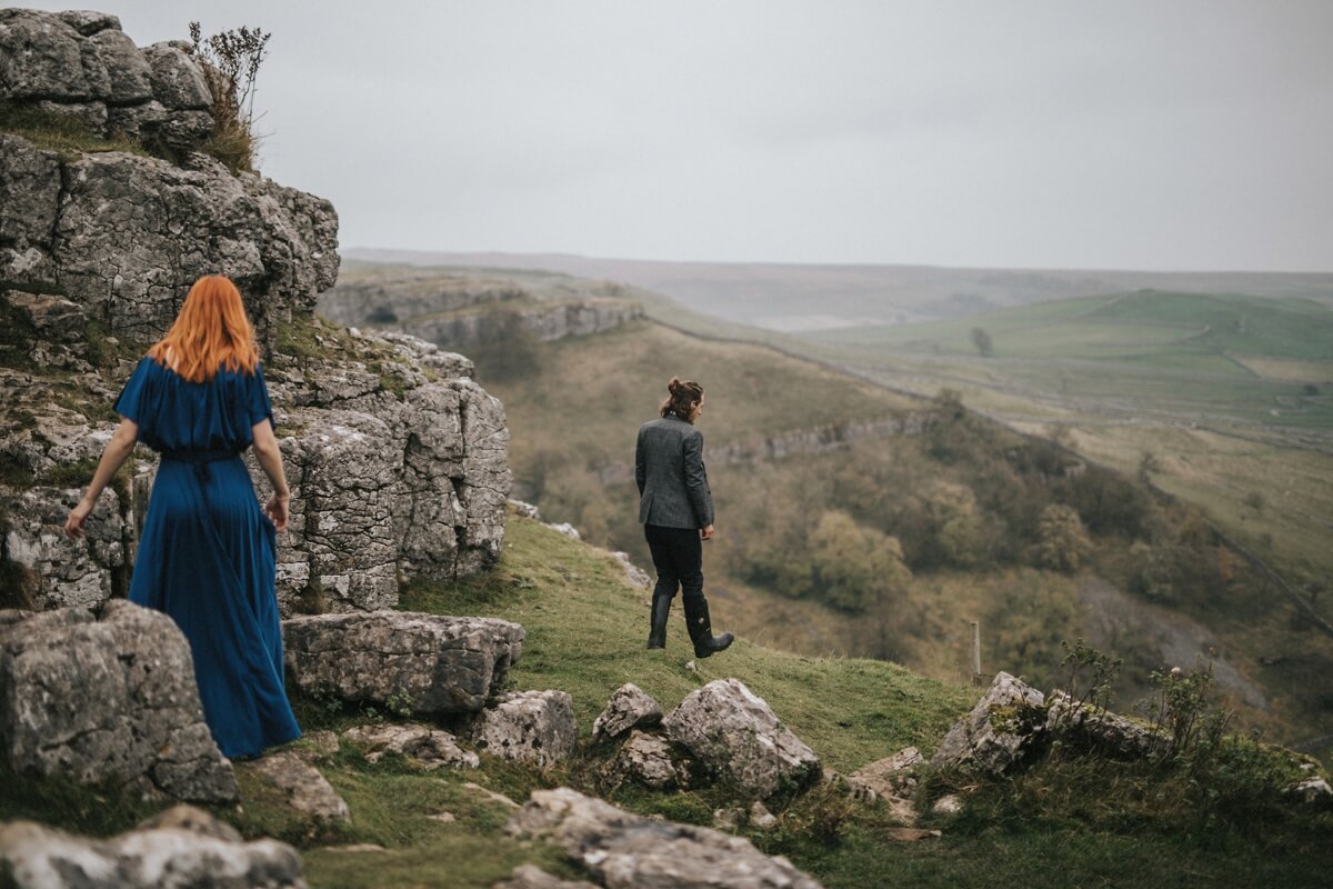 Malham cove yorkshire wedding photographer leeds photography skipton