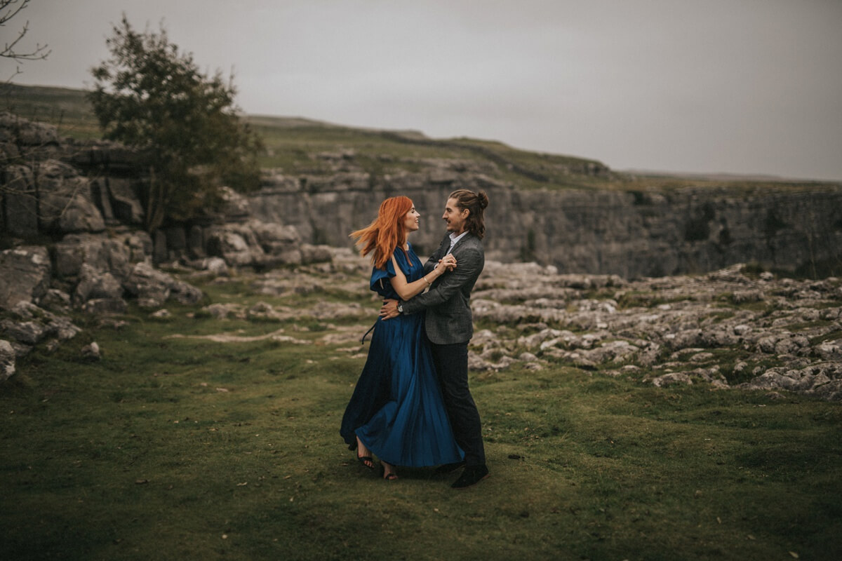 Malham cove yorkshire wedding photographer leeds photography skipton