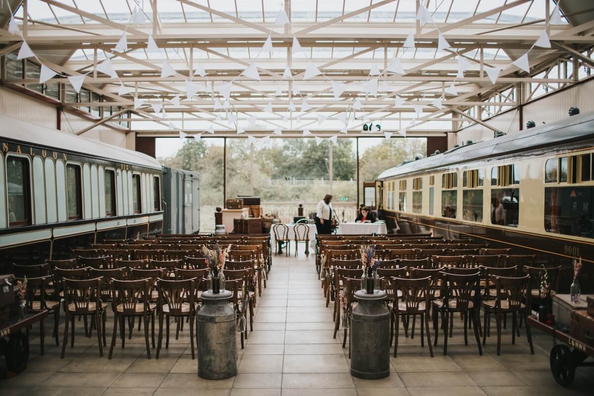 Buckinghamshire railway centre wedding photographer Aylesbury wedding photographer