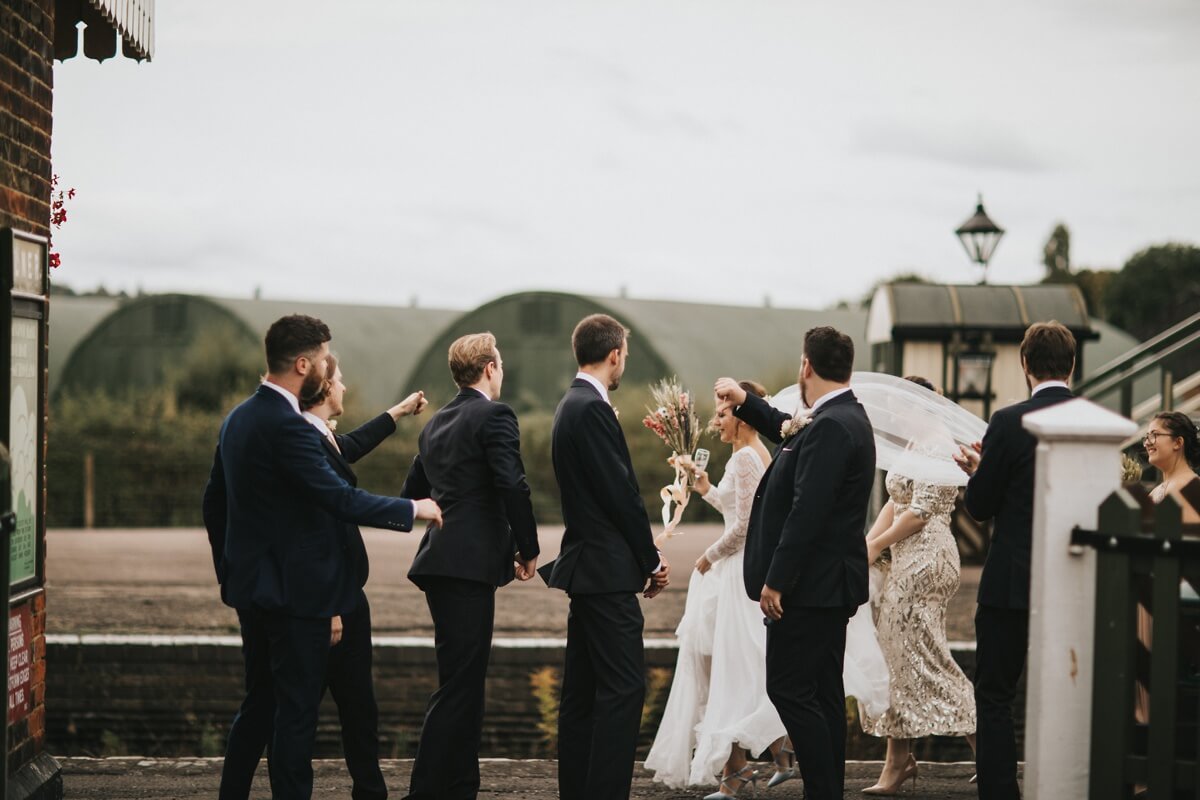 Buckinghamshire railway centre wedding photographer Aylesbury wedding photographer