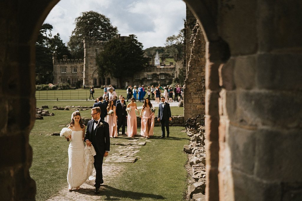 Tithe Barn Bolton Abbey wedding Yorkshire wedding photography