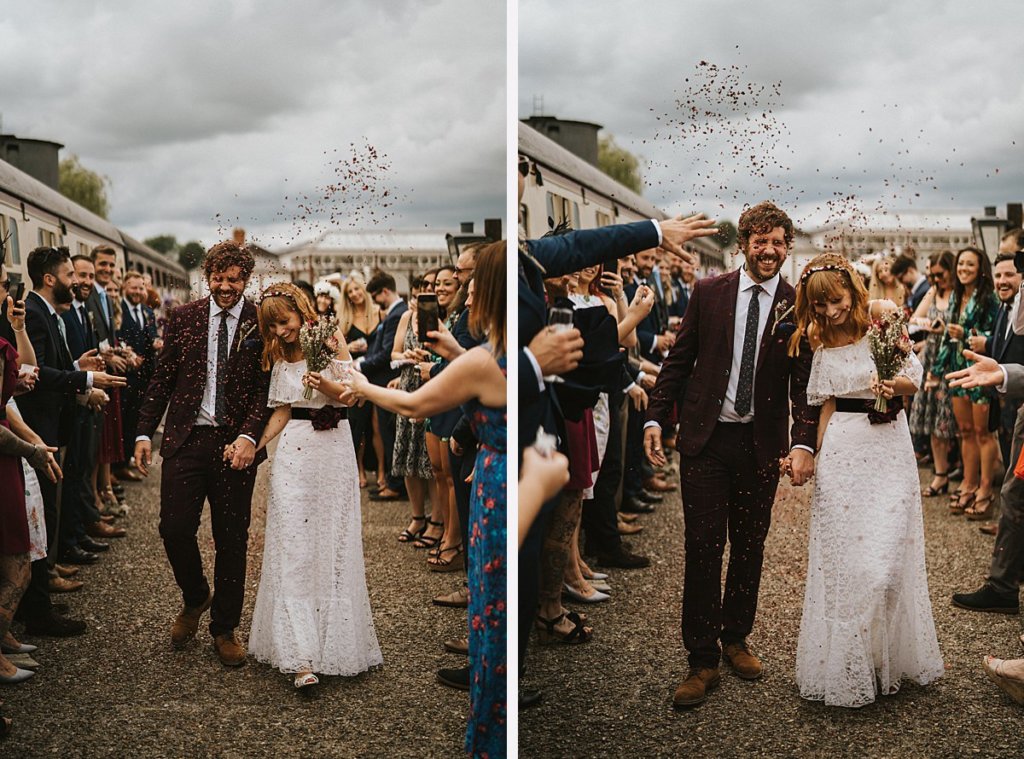 Buckinghamshire railway centre wedding Bucks wedding photography Railway wedding