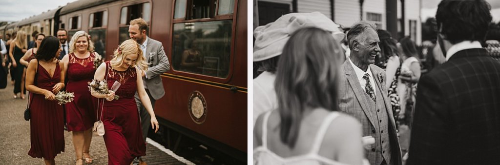 Buckinghamshire railway centre wedding Bucks wedding photography Railway wedding