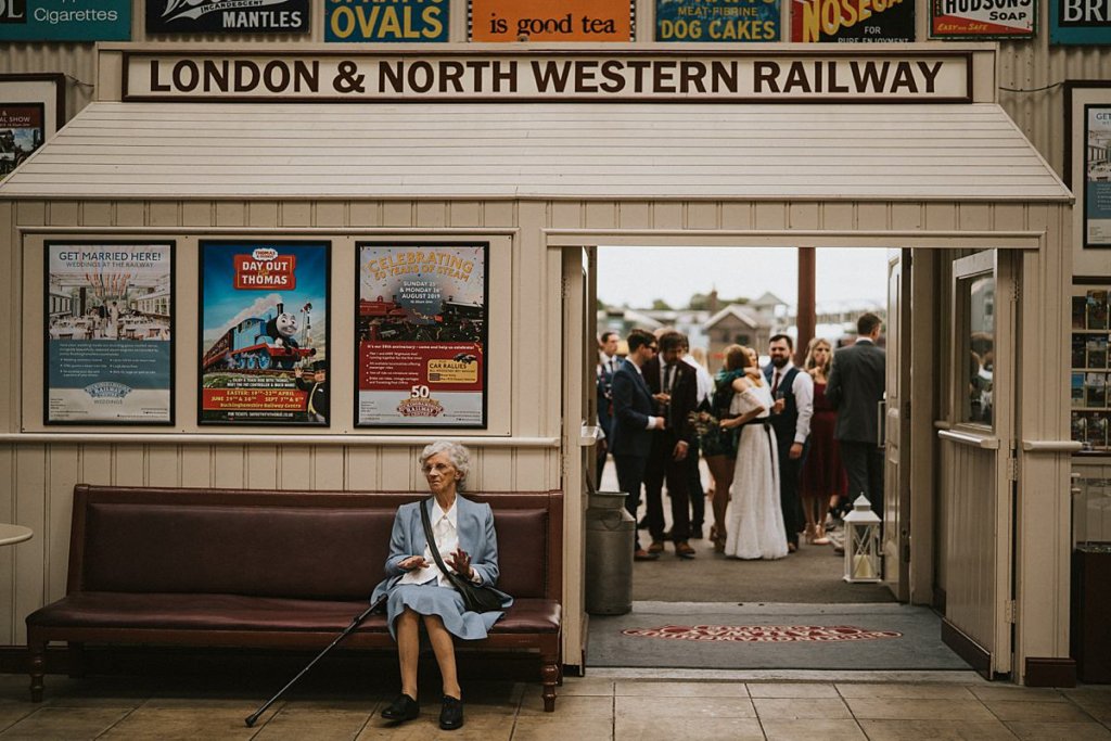 Buckinghamshire railway centre wedding Bucks wedding photography Railway wedding