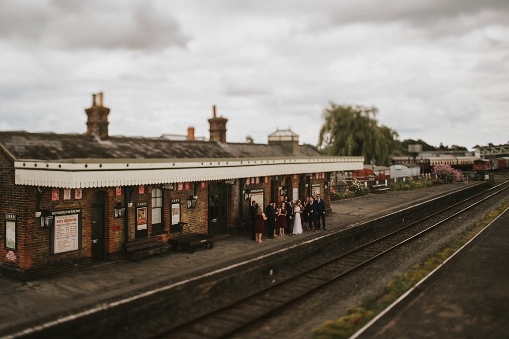 Buckinghamshire railway centre wedding Bucks wedding photography Railway wedding