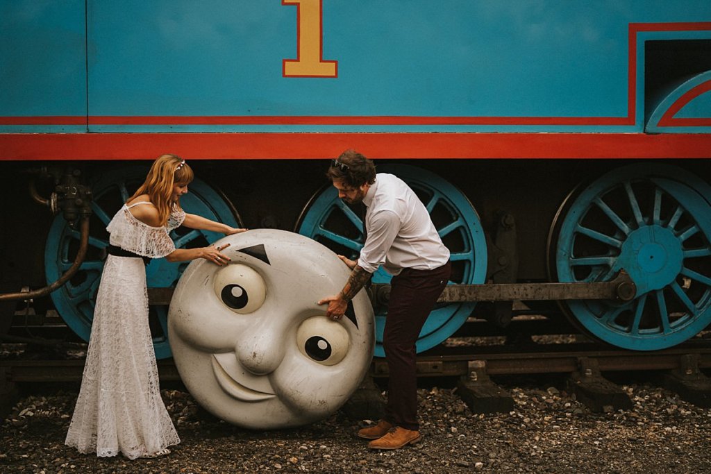 Buckinghamshire railway centre wedding Bucks wedding photography Railway wedding