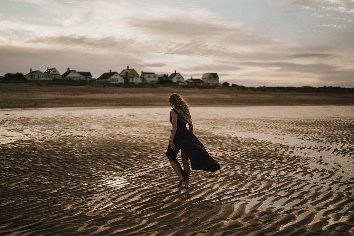 Beach couples session Norfolk wedding photographer uk photography