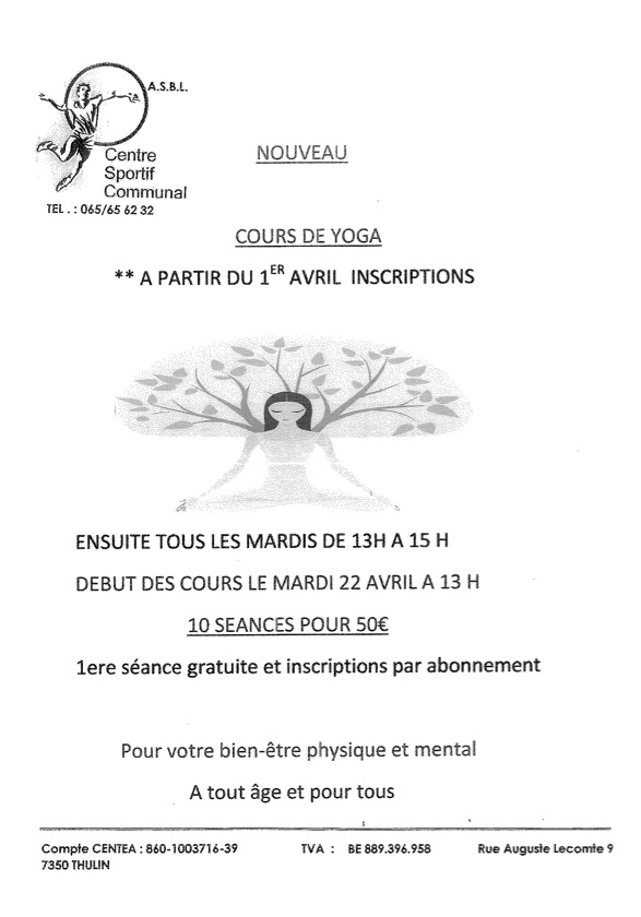 Cours de Yoga