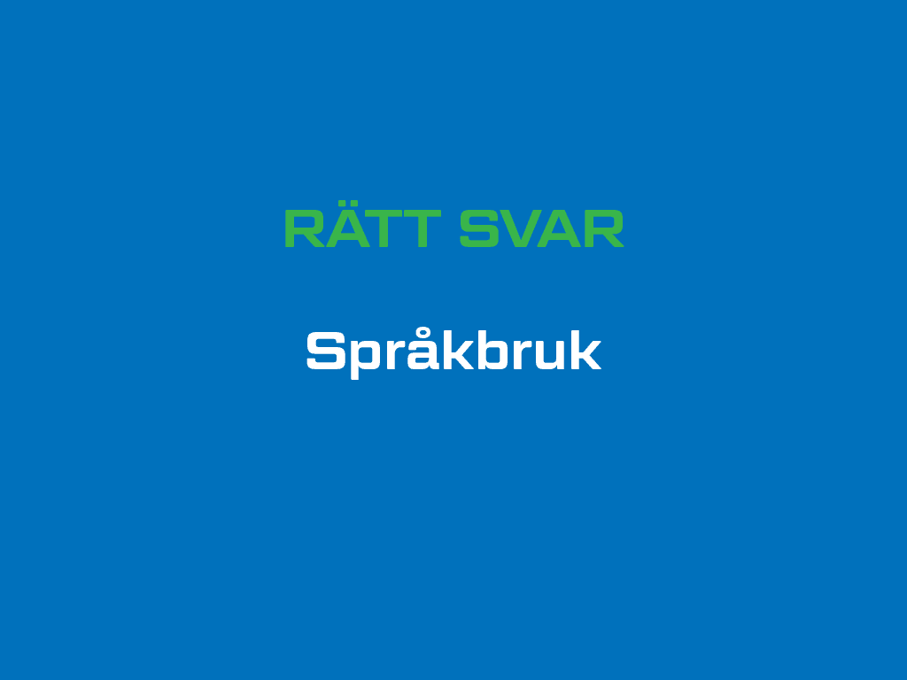 Fråga konflikt 1 Svar