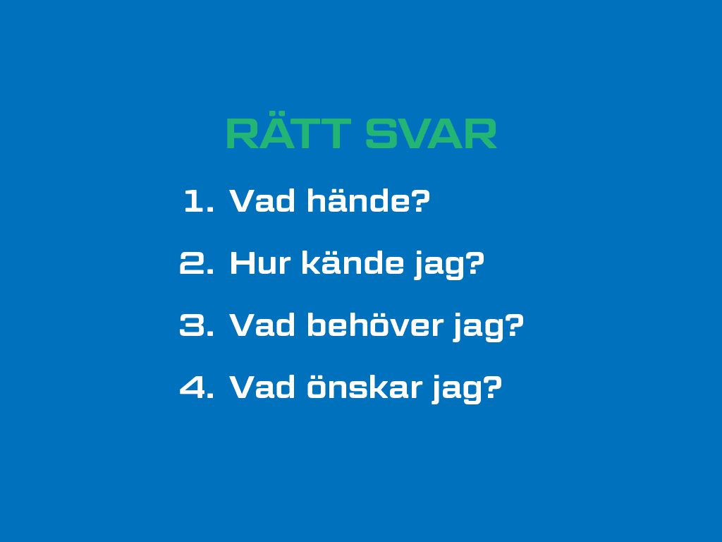 Fråga konflikt 3 Svar