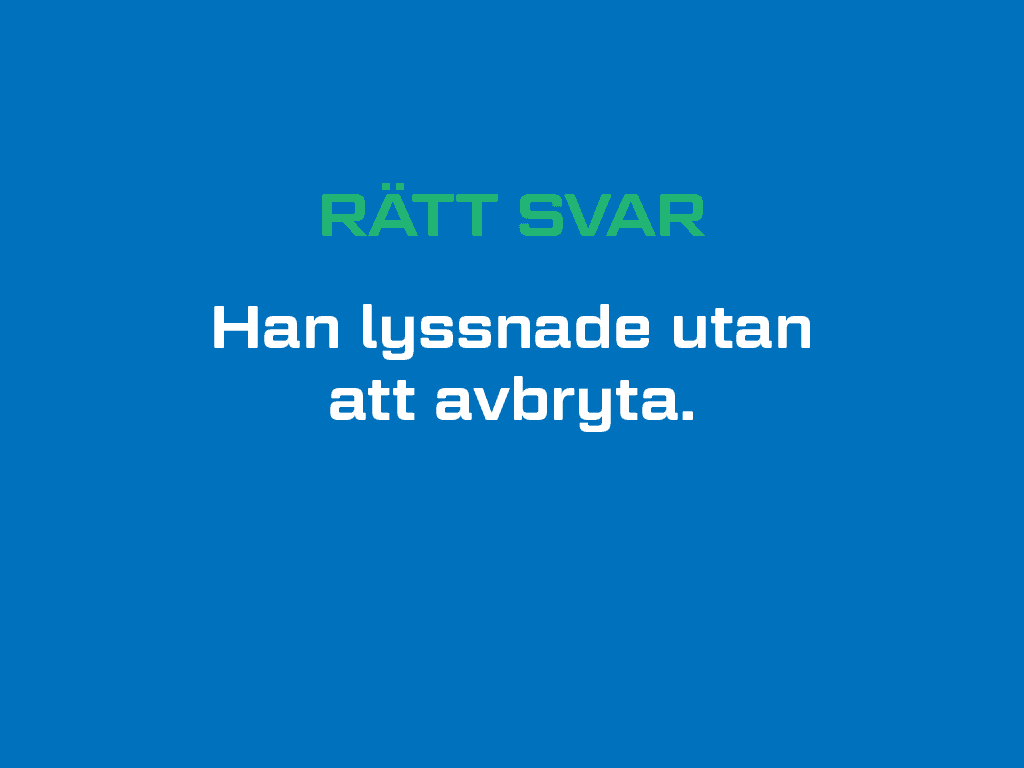 Fråga konflikt 4 Svar