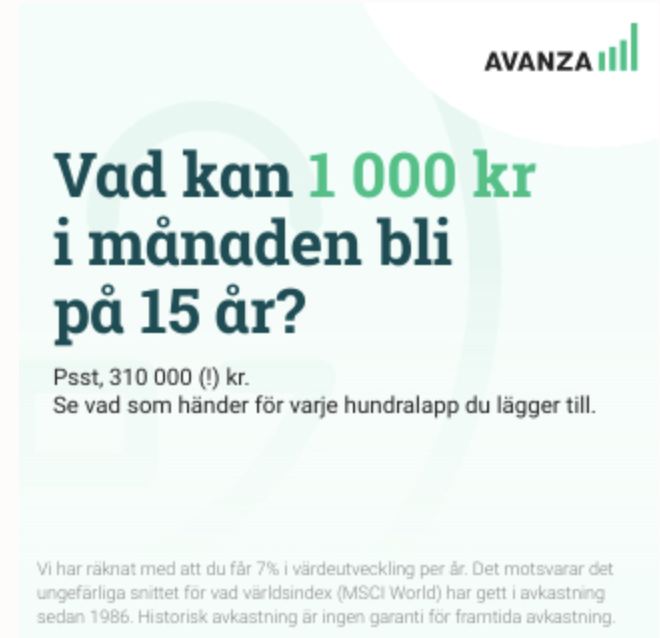 Inspiration från Avanza
