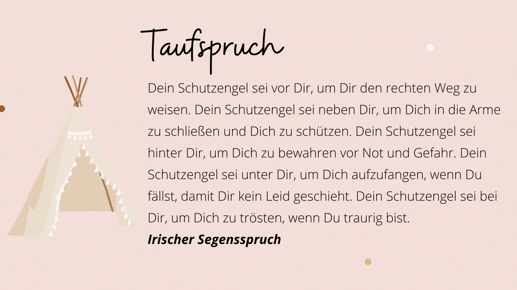 4 moderne Taufsprüche Herzbande Getraut von Freunden