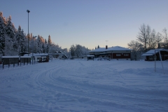 Skidspår vid Hestrastugan