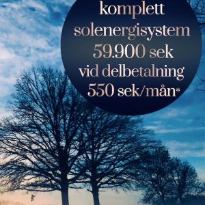 Black Friday Offer 5 kW 59.900 Kronor