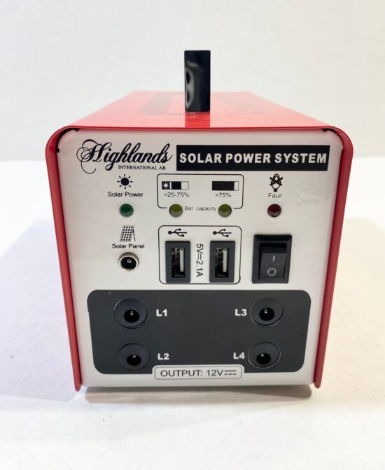Solcellsdrivet portabelt elverk 10 watt(84WH)