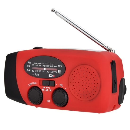 Smidig nöd och friluftsradio för lyssning av FM och AM banden