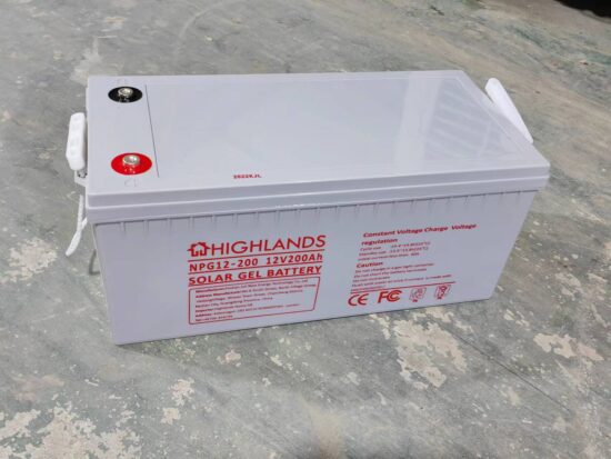 HIGHLANDS GEL batteri 6GFM200G (12V/200Ah)