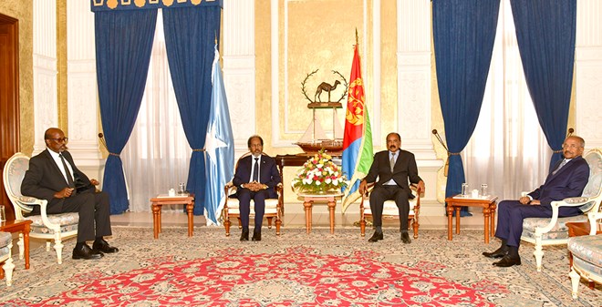 President of Federal Republic of Somalia arrives in Asmara