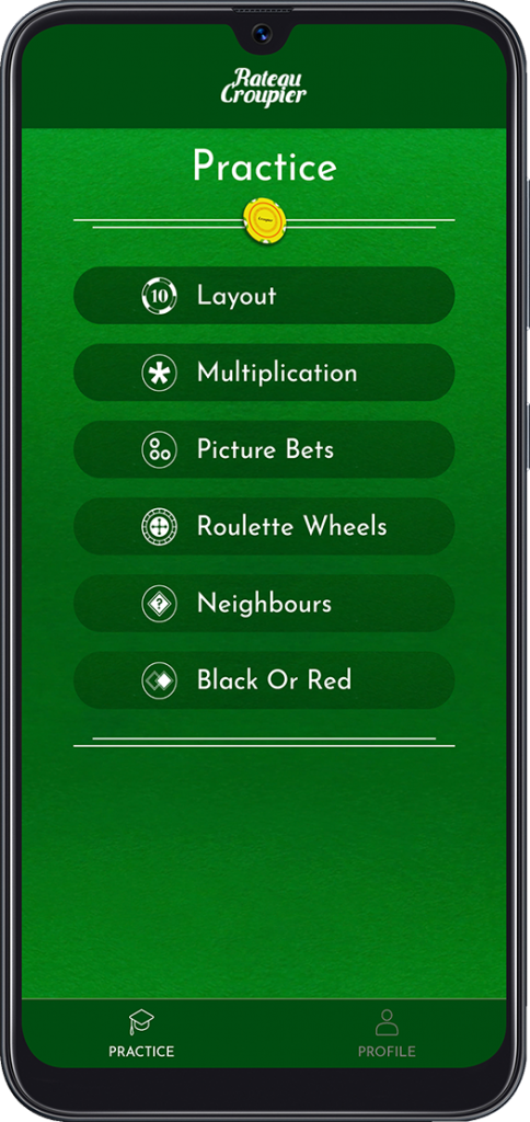 Croupier: Learn Roulette & Blackjack Practice List