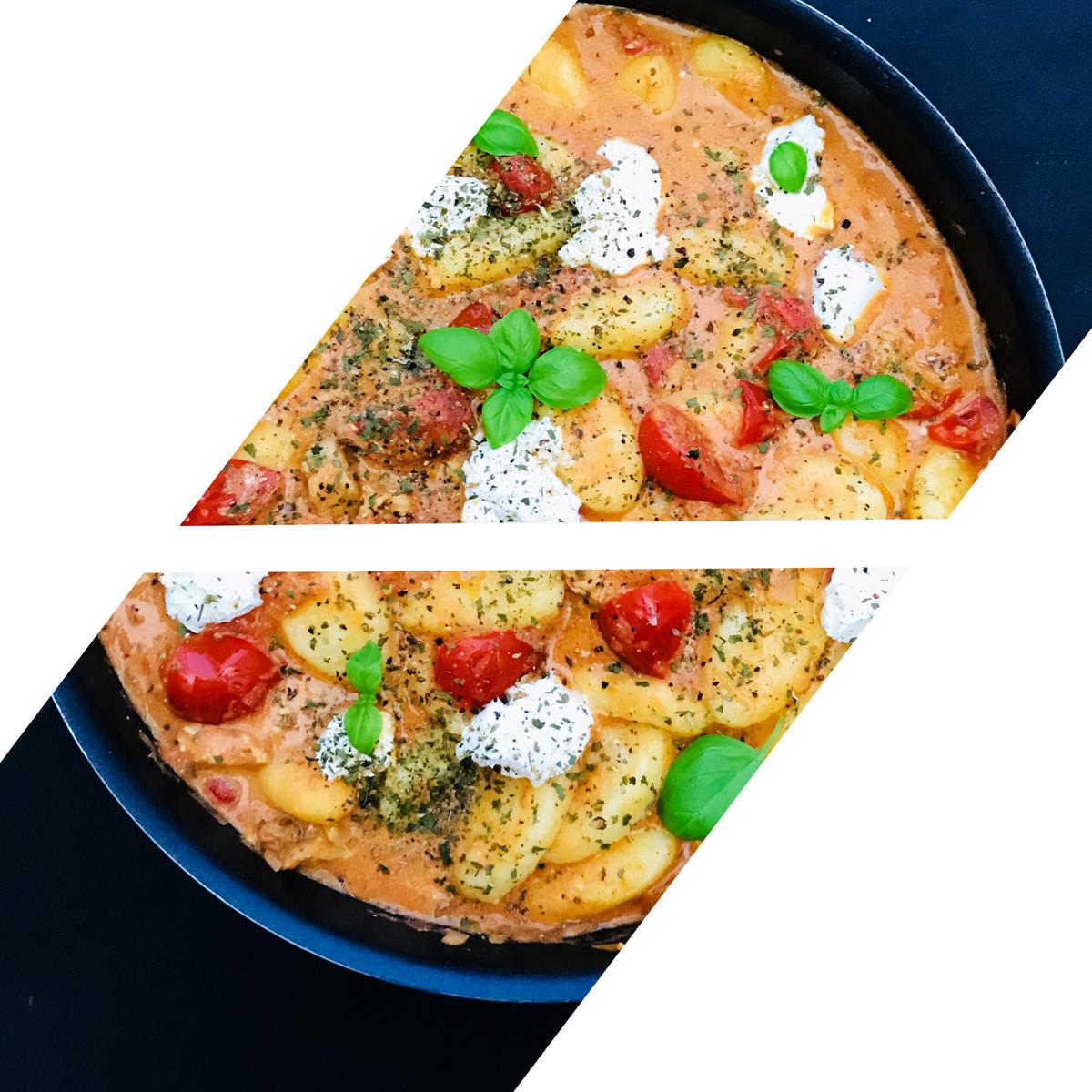 Gnocchi in Tomaten-Frischkäse-Soße Rezept