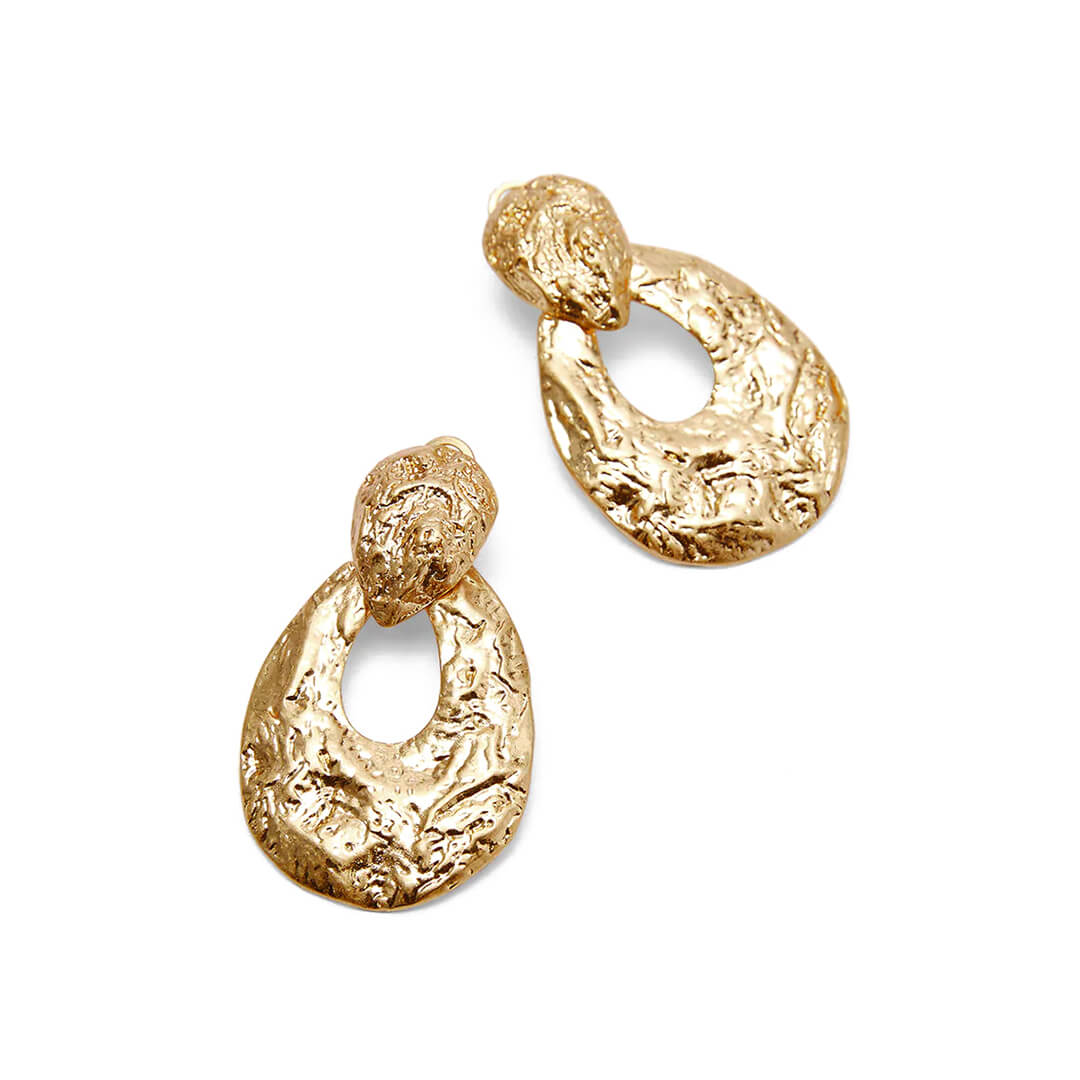 Irregular raised earrings