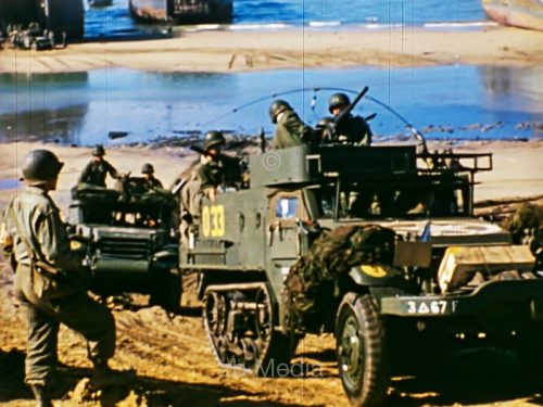 D-Day 1944 Half-track vehicle