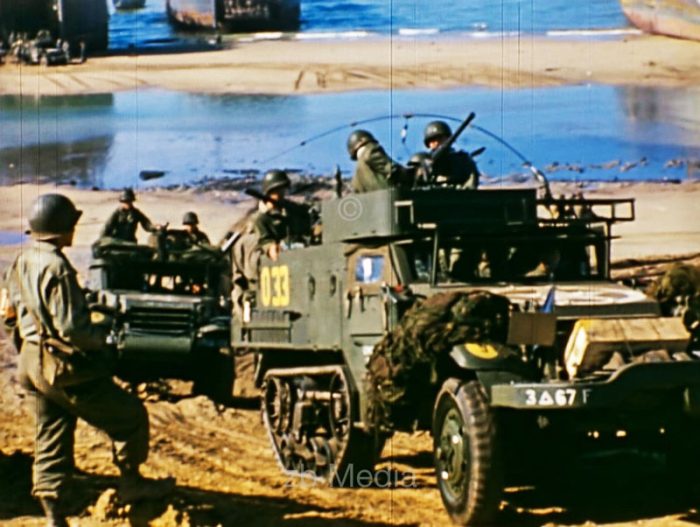 D-Day 1944 Half-track vehicle