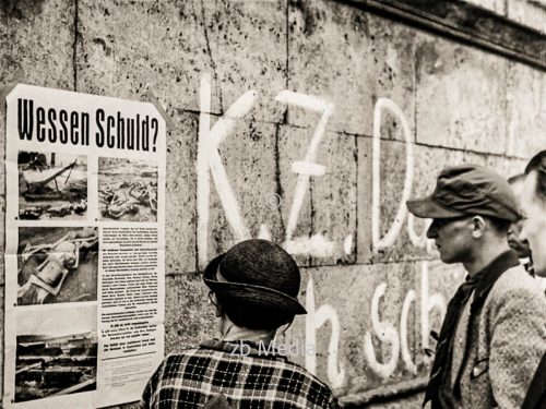 Poster Wessen Schuld München Odeonsplatz 1945