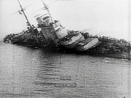 Sinking of Szent-Istvan-1918