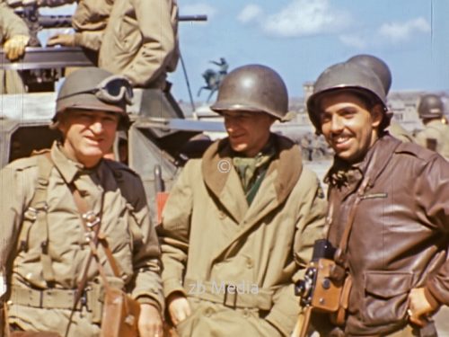 US-Kriegskorrespondenten in Cherbourg 1944