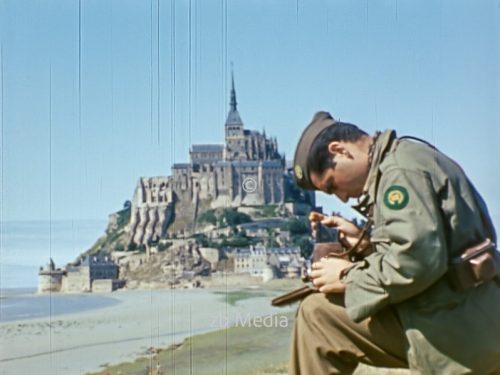 US-Kriegskorrespondent Robert Capa  Mont Saint Michel 1944