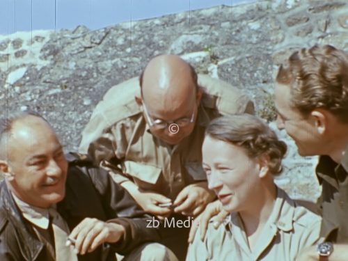 US-Kriegskorrespondenten Mont Saint Michel 1944