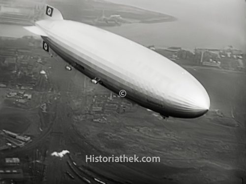 Luftschiff Hindenburg Flug über New York 1937