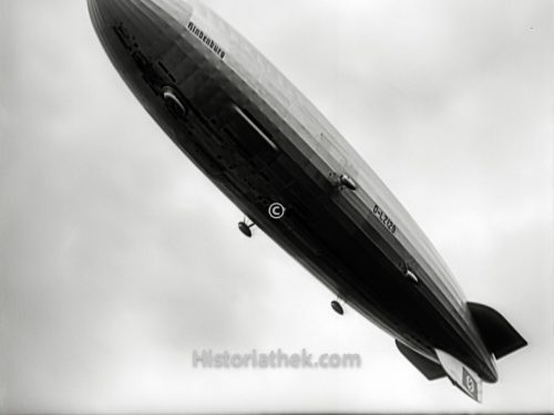 Luftschiff Hindenburg Anflug auf Lakehurst 1937