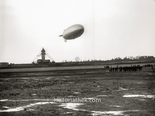 Luftschiff Hindenburg Anflug auf Lakehurst 1937