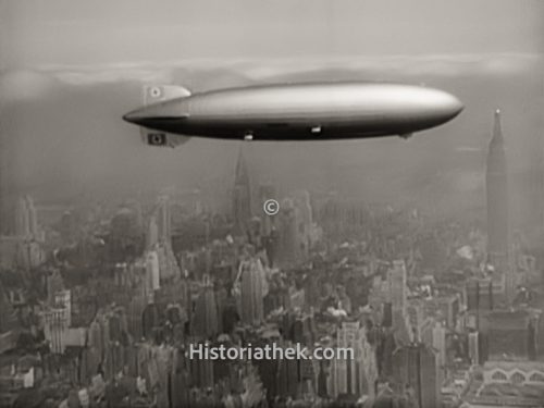 Luftschiff Hindenburg Flug über New York 1937