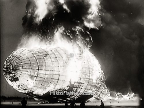 Hindenburg Katastrophe Lakehurst 1937