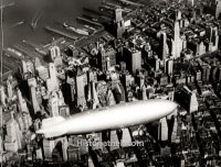 Luftschiff Hindenburg Flug über New York 1937