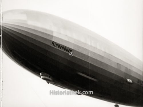 Luftschiff Hindenburg Anflug auf Lakehurst 1937