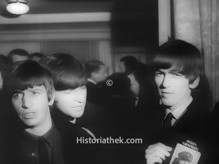 Ringo Starr, George Harrison und John Lennon Variety Club 1964