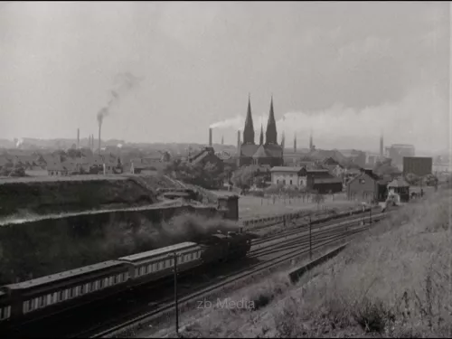 Zug in Essen 1937