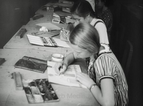 Deutschland 1937. Zinnowaldschule in Berlin.