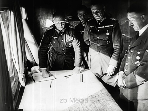 Hitler und Generäle bei Kriegsbeginn 1939