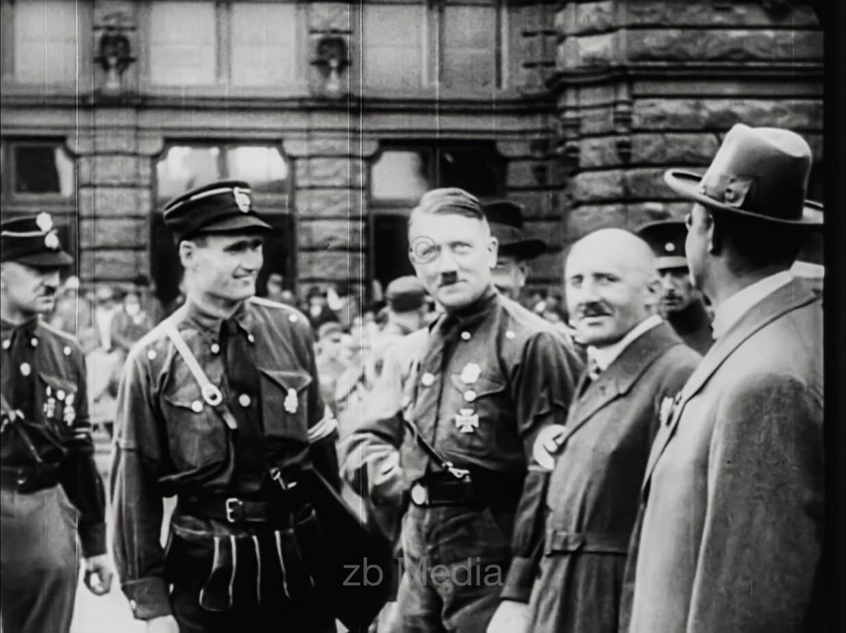 NSDAP Parteitag Nürnberg 1927, Hitler, Hess, Streicher