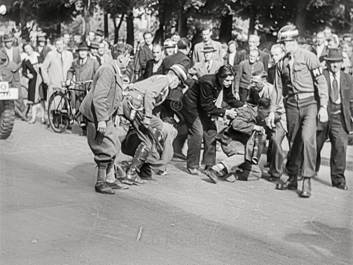 Schwarzmarkt-Razzia in München 1946