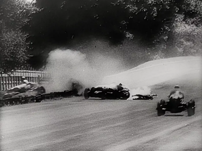 Unfall bei Autorennen 1936