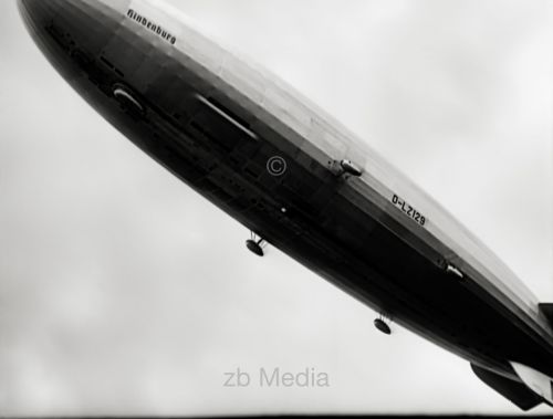 Luftschiff Hindenburg Anflug auf Lakehurst 1937